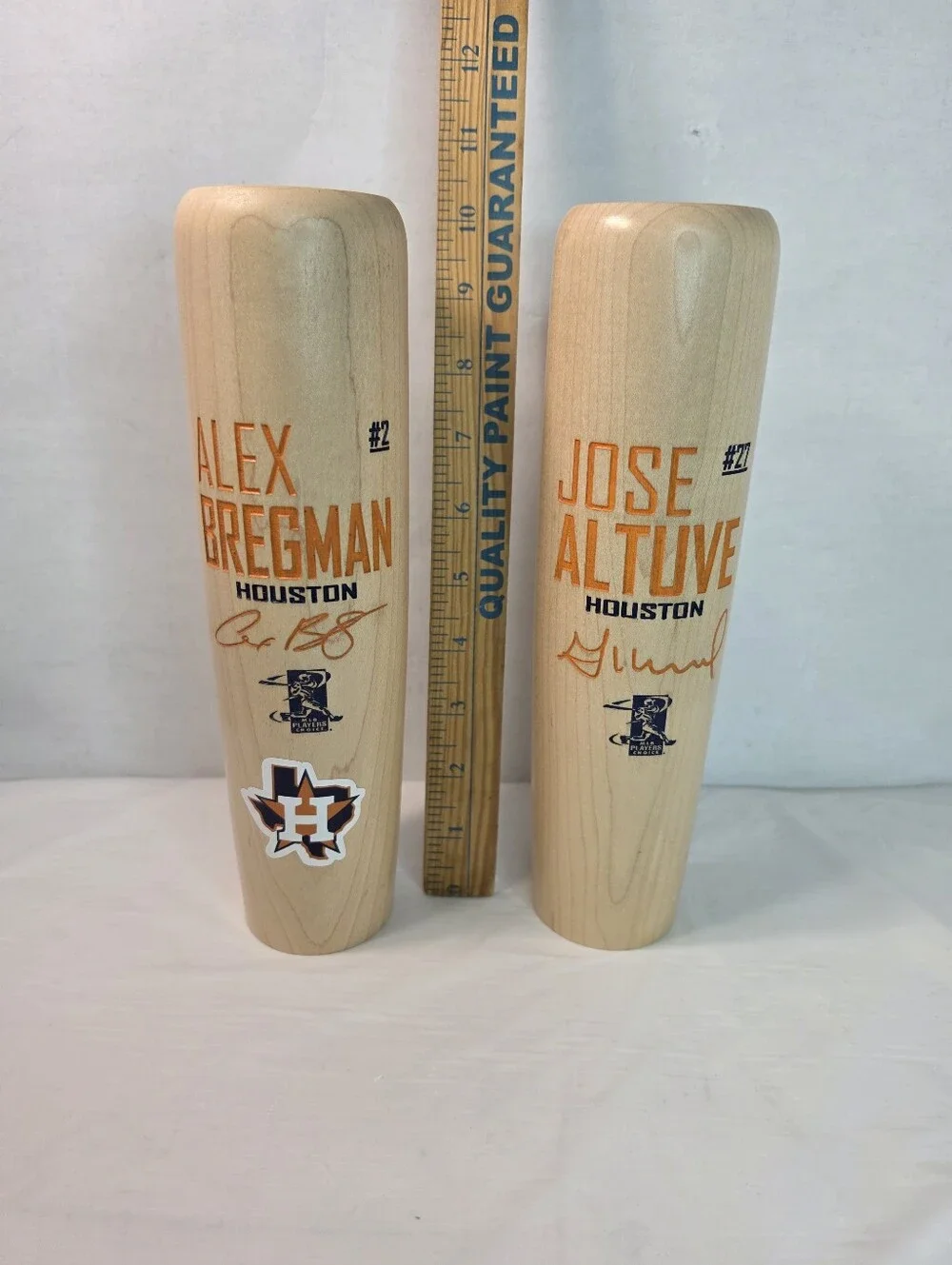 Vtg  Houston MLB Players Choice 10” Lumberlend Co Collectible Bat Mug (Set of 2)